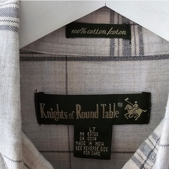 2 Knights of the Round Table Short Sleeve Shirt Large Tall - Set Of 2 Shirt - Picture 8 of 9
